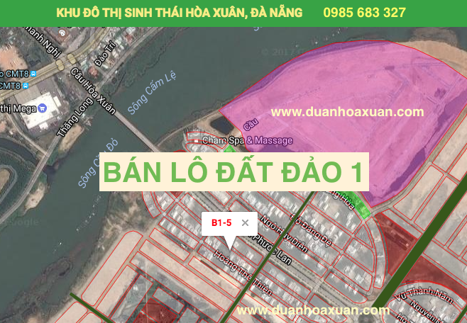 Chỉ có 1 lô duy nhất 2 mặt tiền trước sau đảo 1